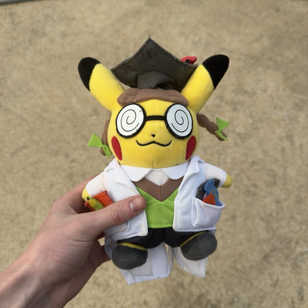 Pokemon Center Original Doctor Pikachu OA Plush Stuffed Toy